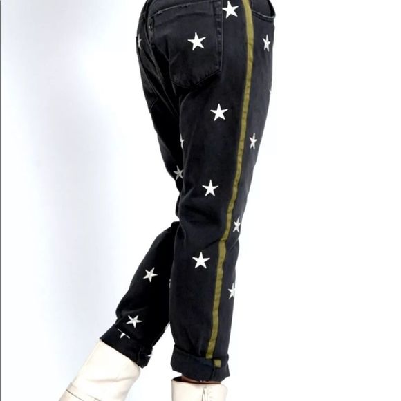One Teaspoon Free People Jeans Saints Star Stripe - Picture 6 of 8